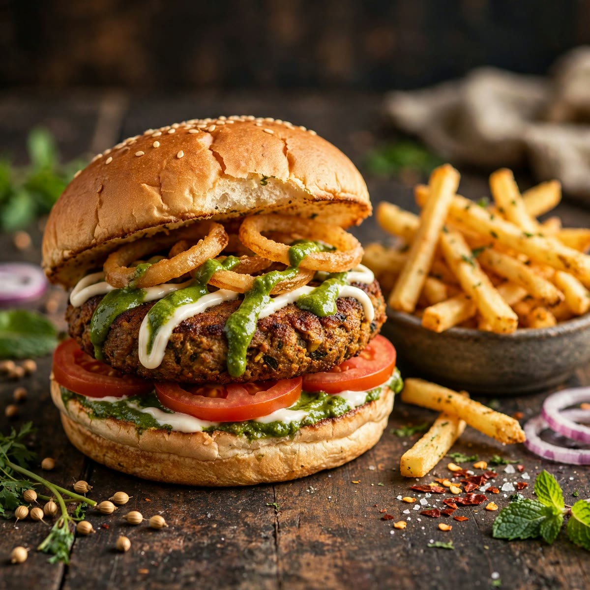 Chicken Chapli Burger